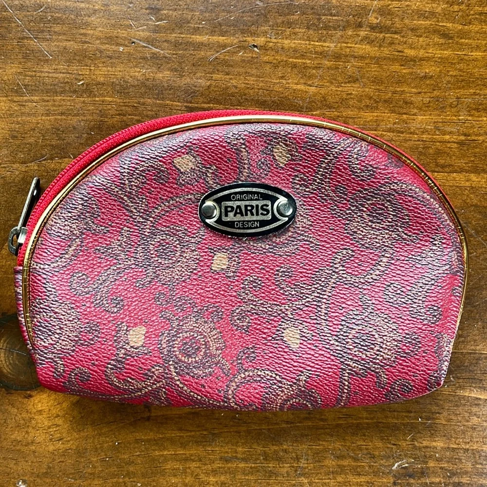 Original Paris Design Red Cosmetic Bag